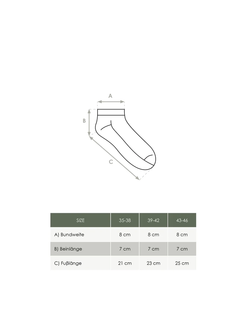 Sneaker Socken - schwarz | 6er Pack
