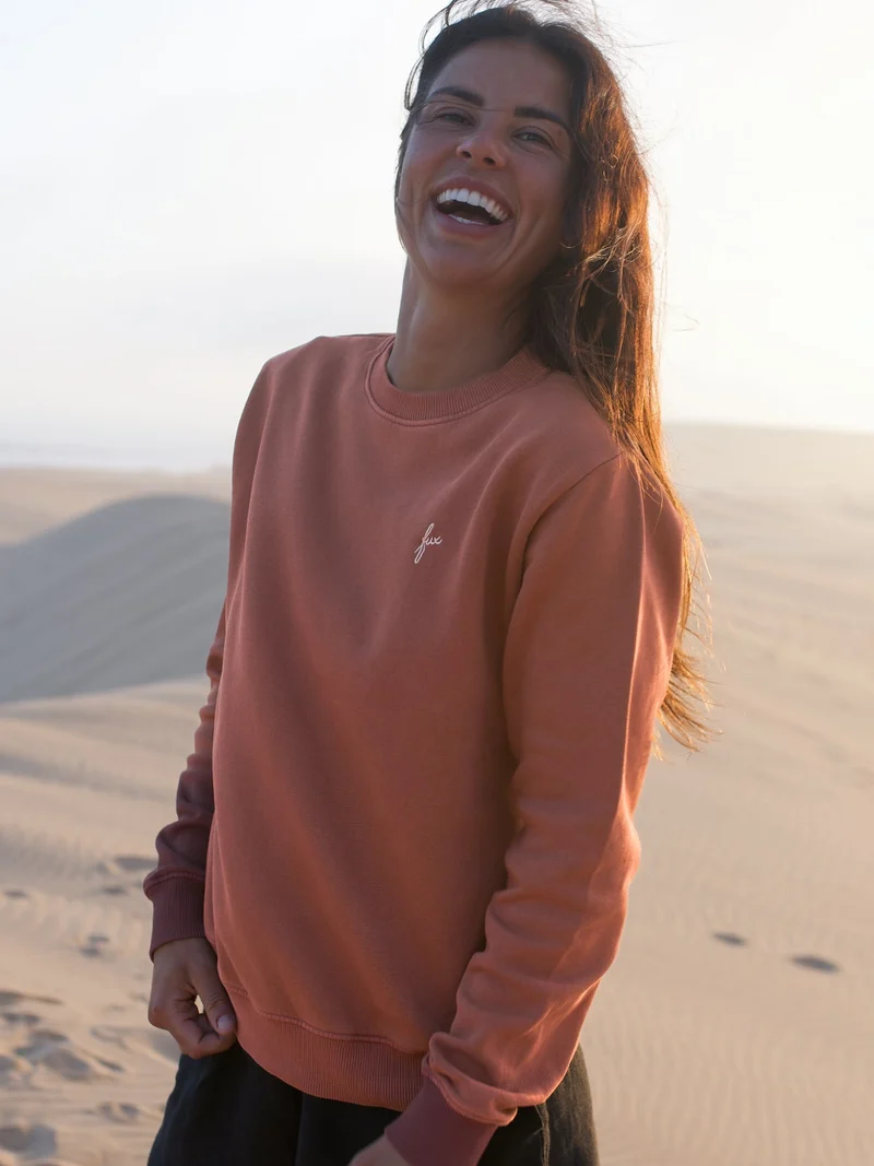 Frauen fux Pullover - rot