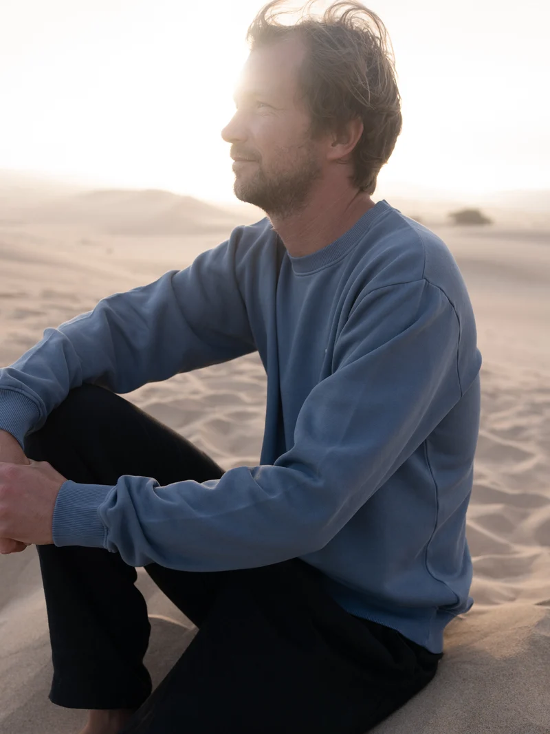 Männer fux Pullover - seeblau