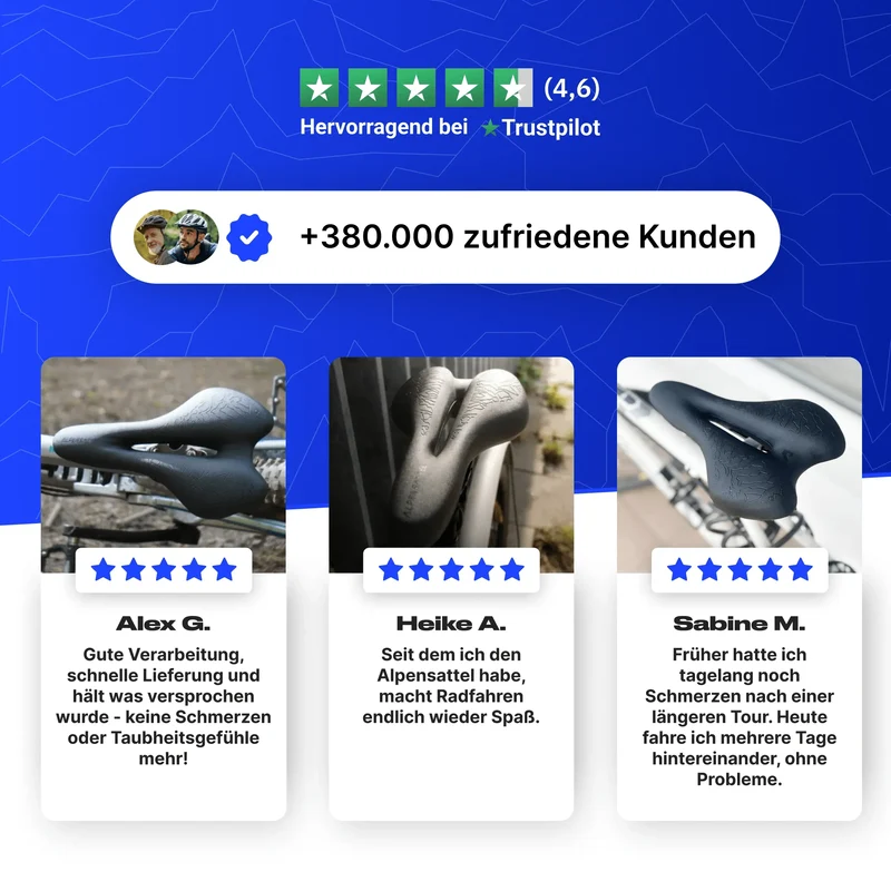 Alpensattel 3 in 1 Fahrradtasche