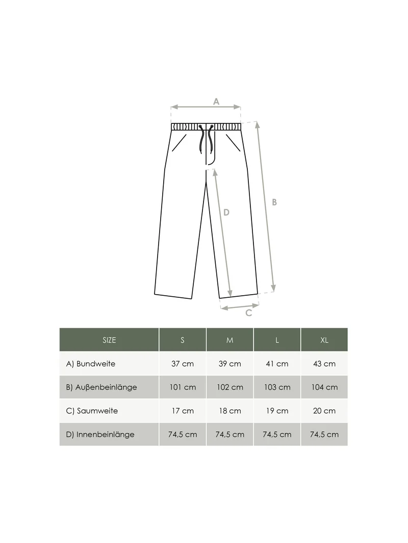 Männer Leinenhose - cremeweiß