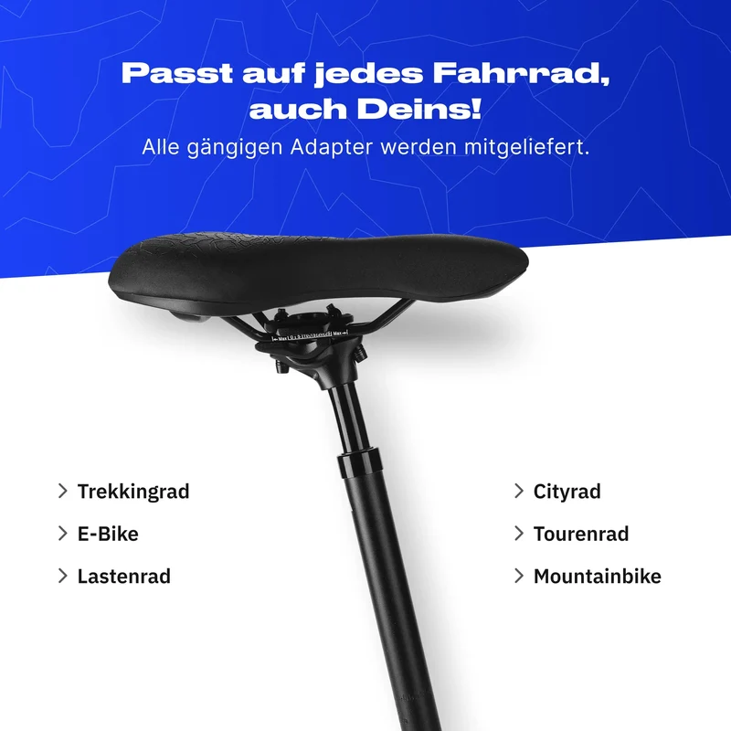 Alpensattel gefederte Sattelstütze