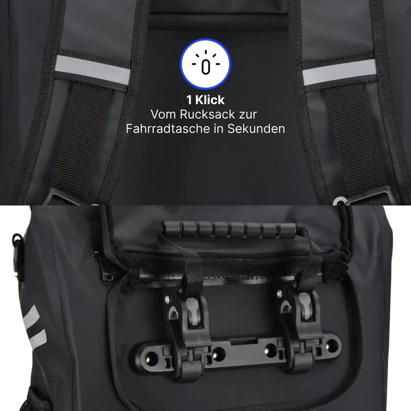 Alpensattel 3 in 1 Fahrradtasche