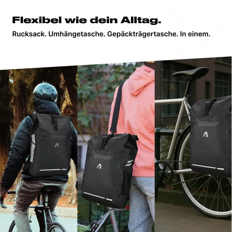 Alpensattel 3 in 1 Fahrradtasche