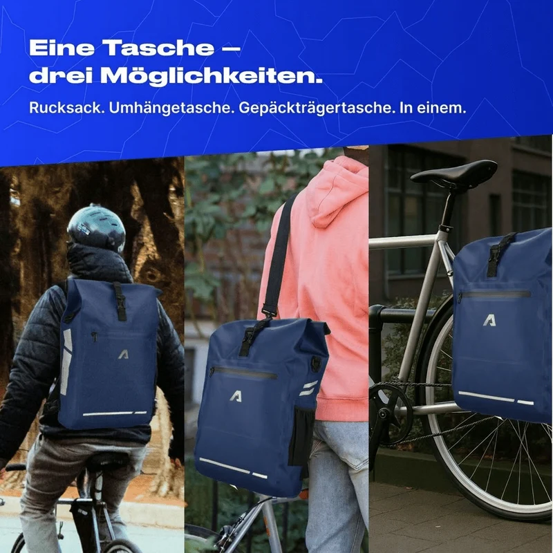 Alpensattel 3 in 1 Fahrradtasche
