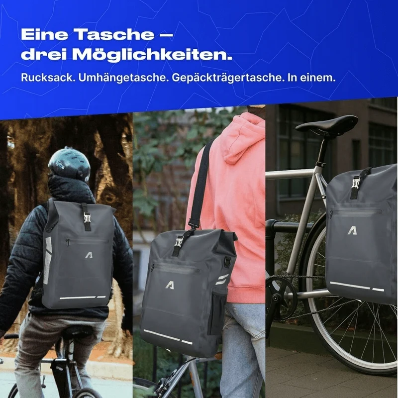Alpensattel 3 in 1 Fahrradtasche