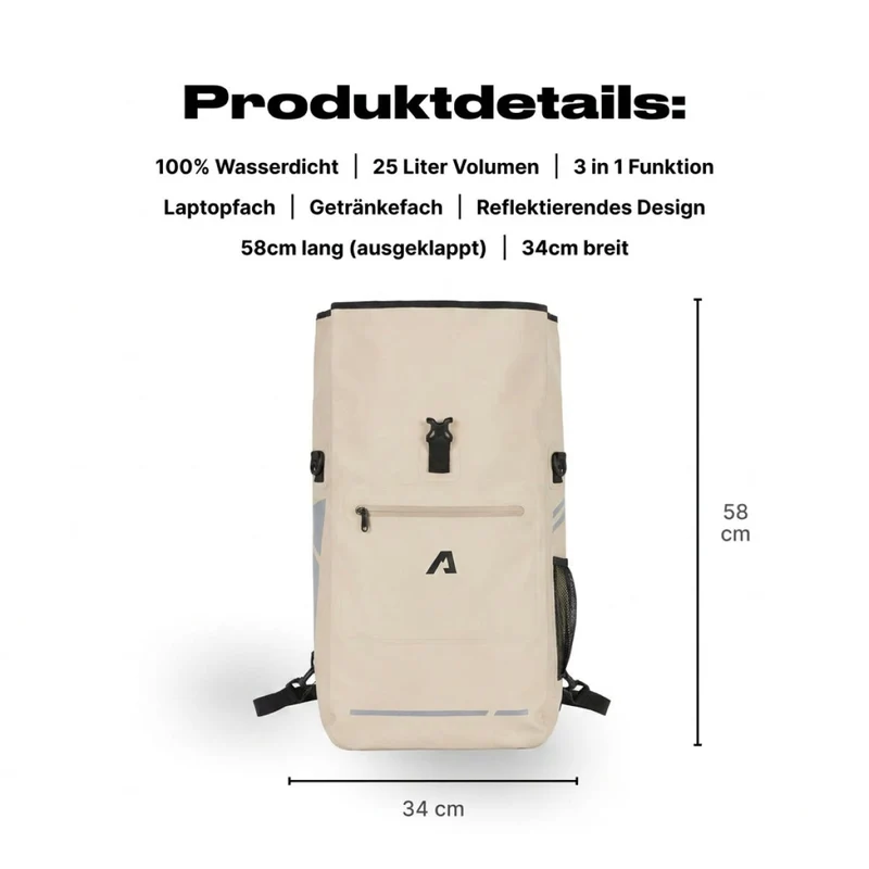 Alpensattel 3 in 1 Fahrradtasche