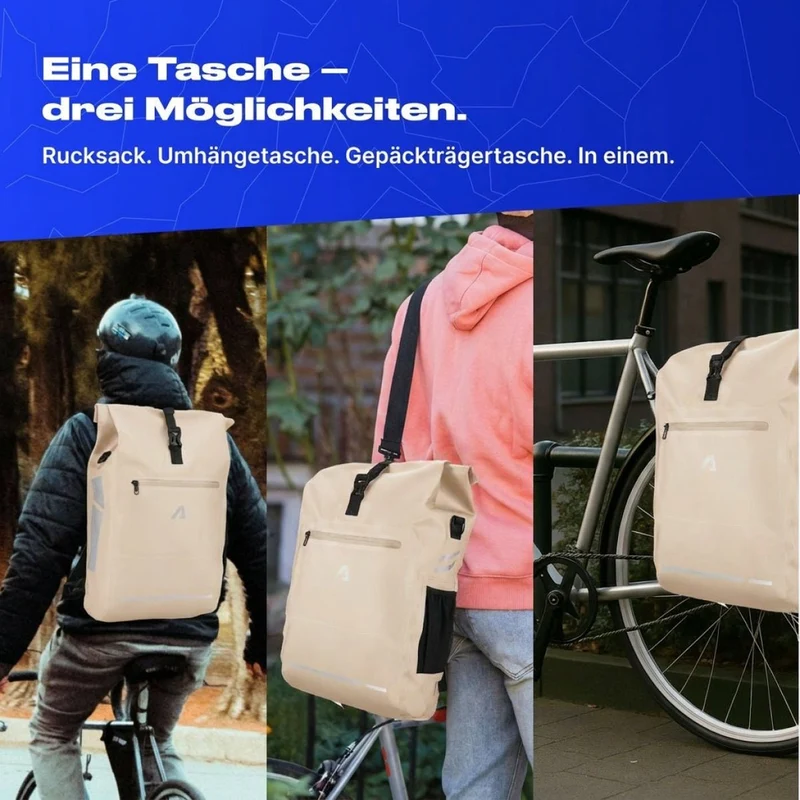 Alpensattel 3 in 1 Fahrradtasche