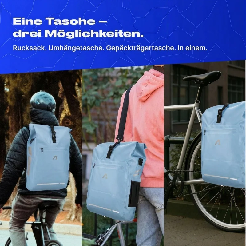 Alpensattel 3 in 1 Fahrradtasche