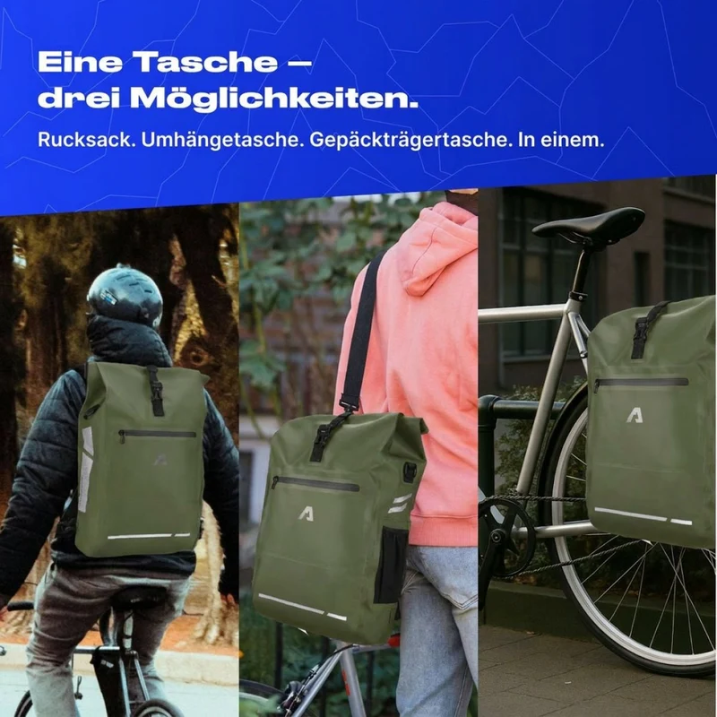 Alpensattel 3 in 1 Fahrradtasche