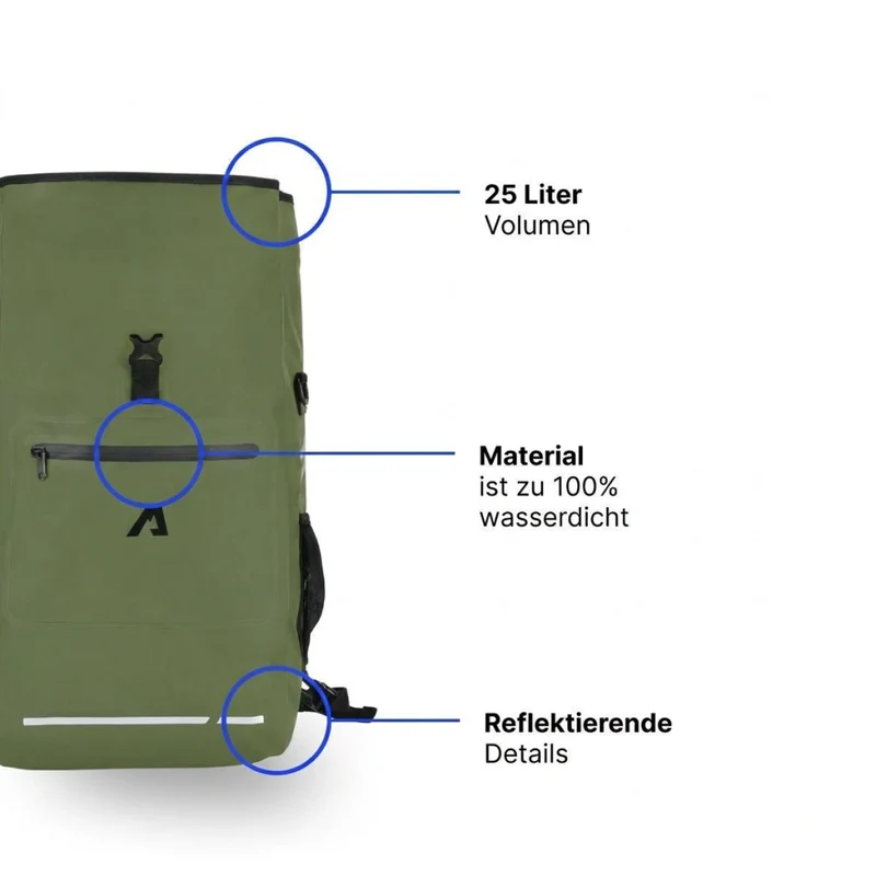 Alpensattel 3 in 1 Fahrradtasche