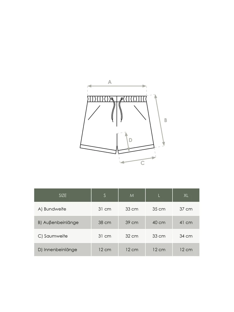 Frauen Leinenshorts - grün