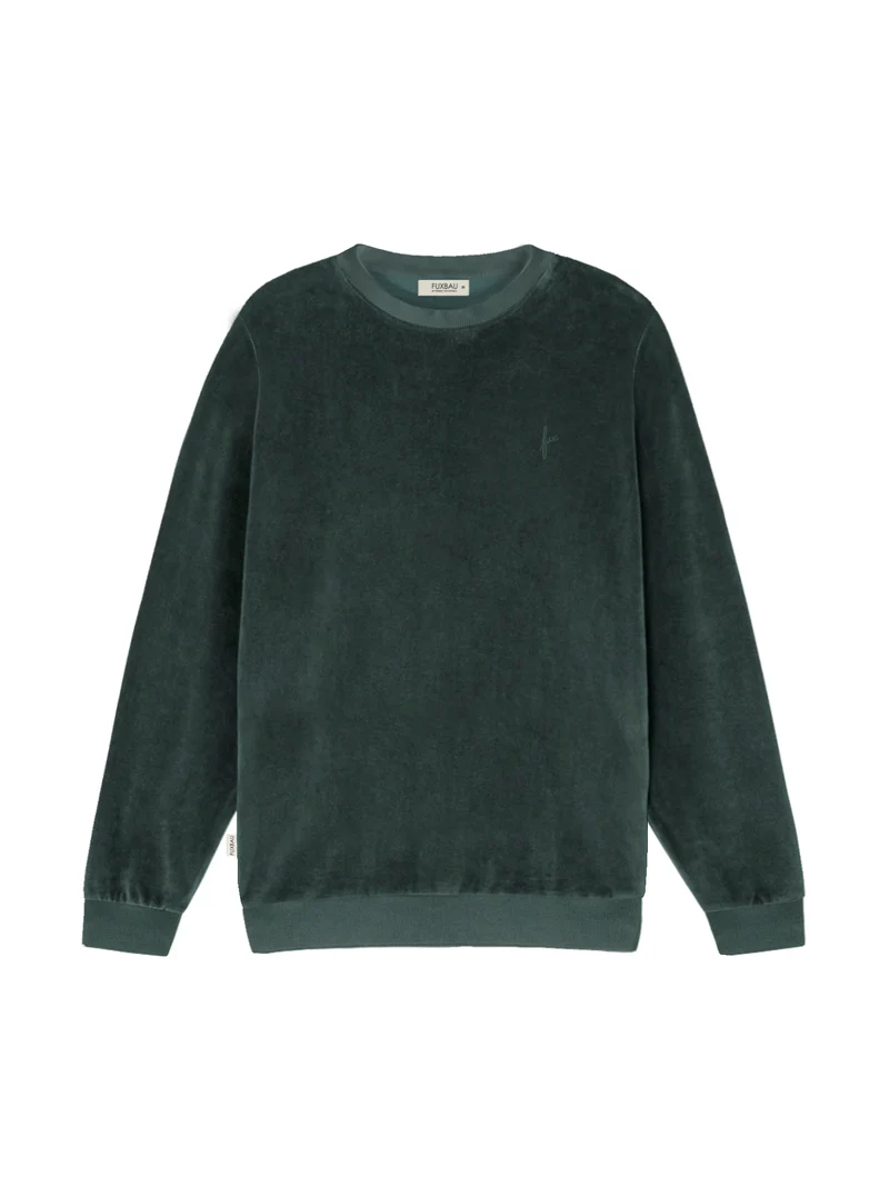 Männer Samt Sweater - grün