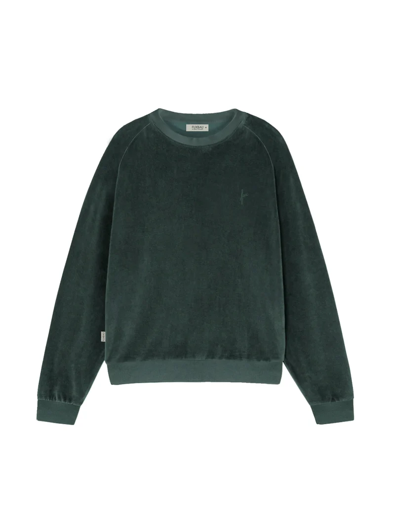 Frauen Samt Sweater - grün