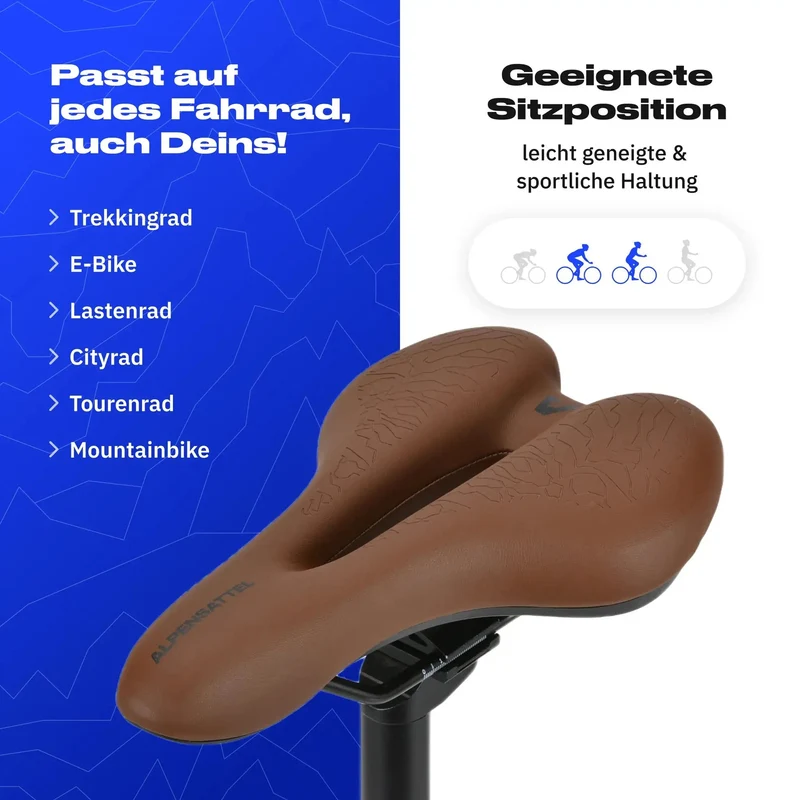 Alpensattel 3.0 Sport+ Braun