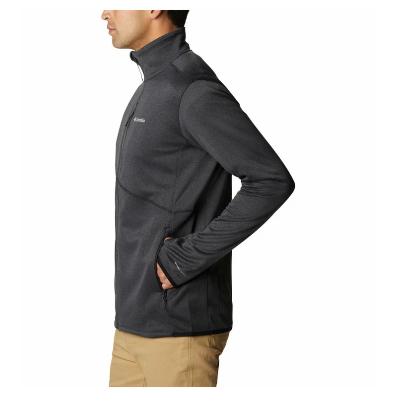 Columbia - Park View Herren-Fleecejacke mit durchgehendem Reißverschluss, Schwarz