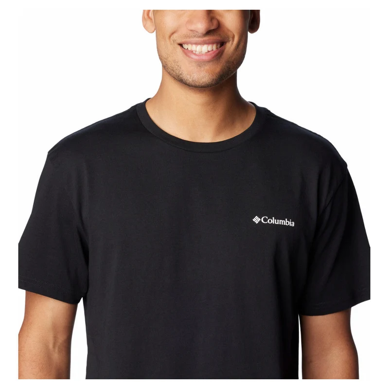Columbia - Herren-T-Shirt mit Basic-Logo // Schwarz