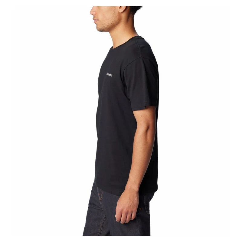 Columbia - Herren-T-Shirt mit Basic-Logo // Schwarz