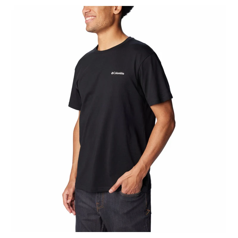 Columbia - Herren-T-Shirt mit Basic-Logo // Schwarz