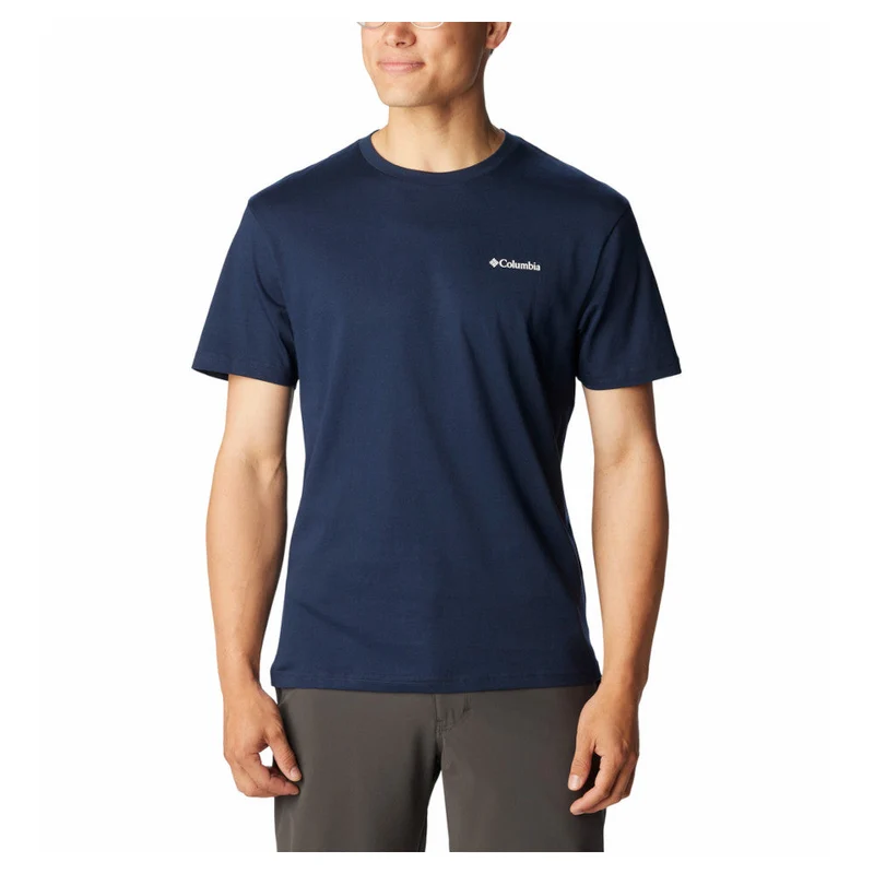 Columbia - Herren-T-Shirt mit Basic-Logo // Navy