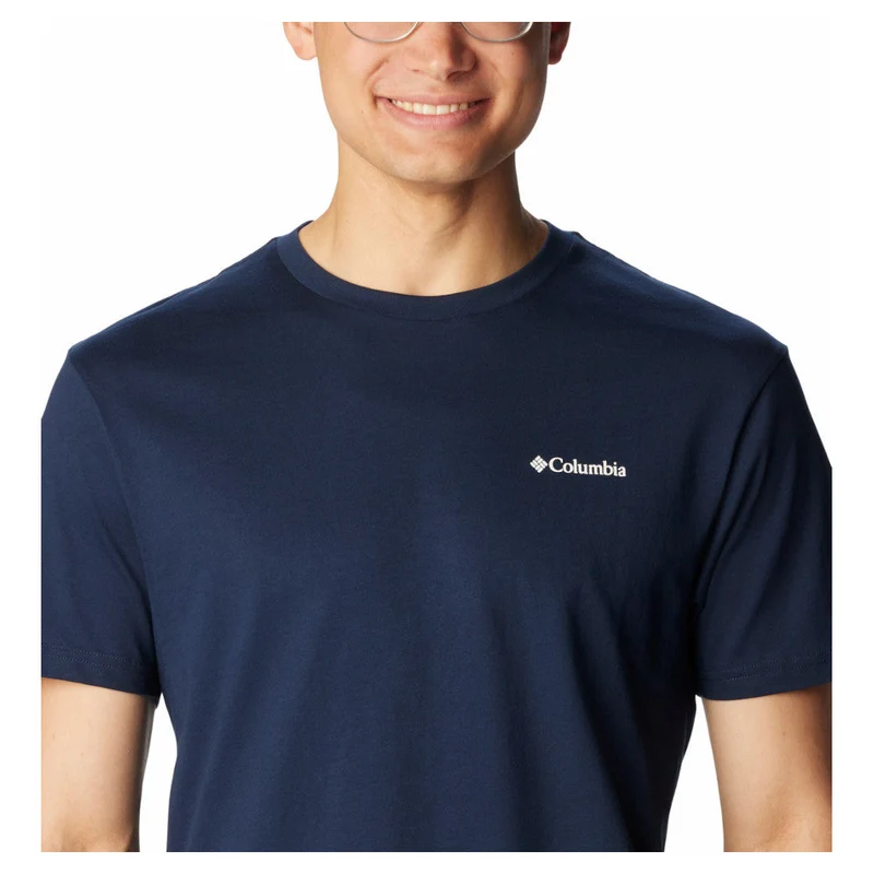 Columbia - Herren-T-Shirt mit Basic-Logo // Navy