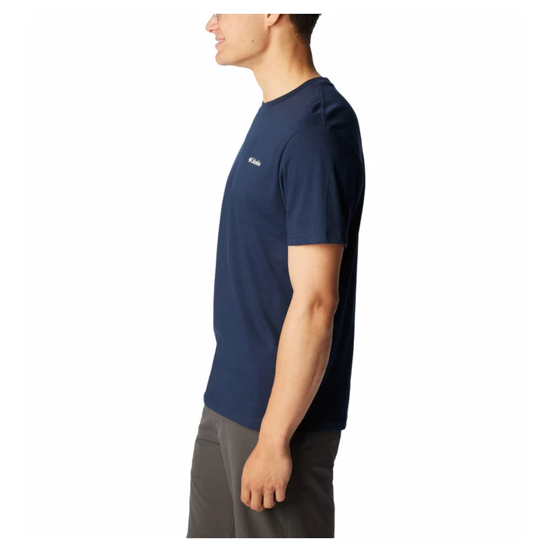 Columbia - Herren-T-Shirt mit Basic-Logo // Navy