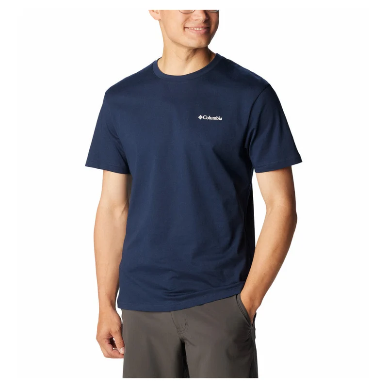 Columbia - Herren-T-Shirt mit Basic-Logo // Navy