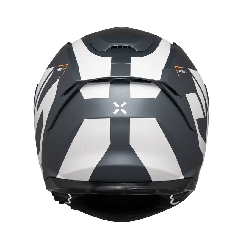 Rapid 2.0 Graphic Integralhelm - matt weiss-grau