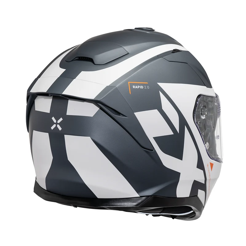 Rapid 2.0 Graphic Integralhelm - matt weiss-grau
