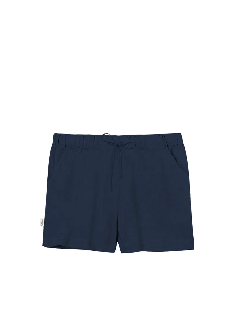 Frauen Leinenshorts - navy