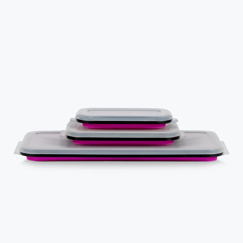 Silicone Collapsible Magnetic Tray Set – 3 Pack