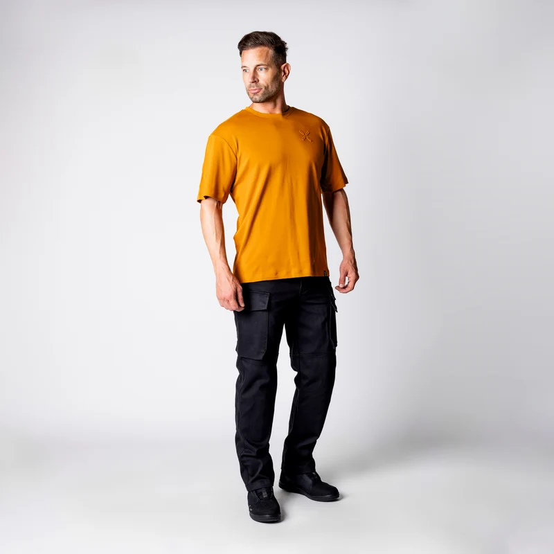 Brand 1.0 Tee - ochre braun
