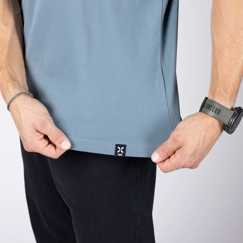 Graphic 1.0 Tee - blau grau