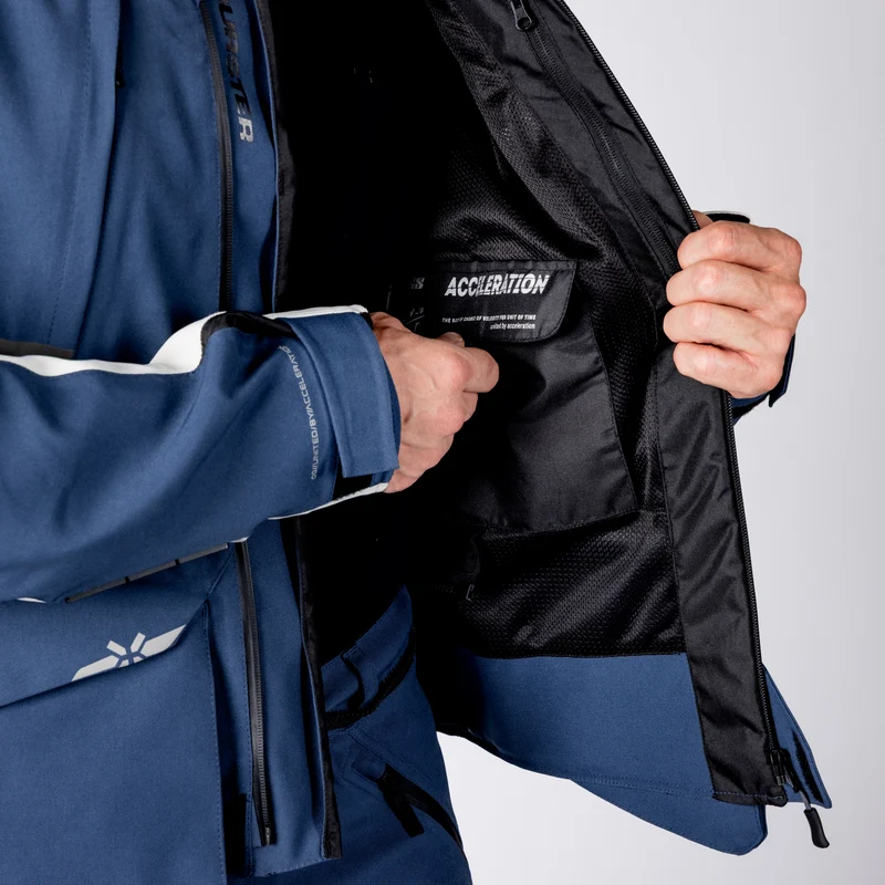 Tourster-STX 1.0 Laminatjacke - blau-cool grey