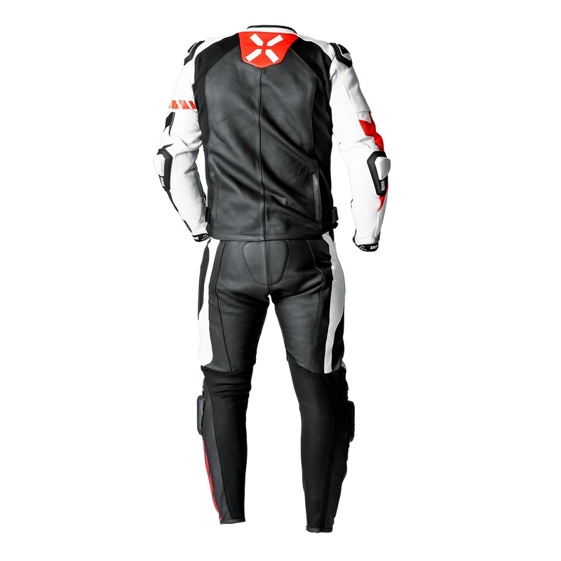 Ace 1.0 Lederkombi Zweiteiler - schwarz-weiss-rot