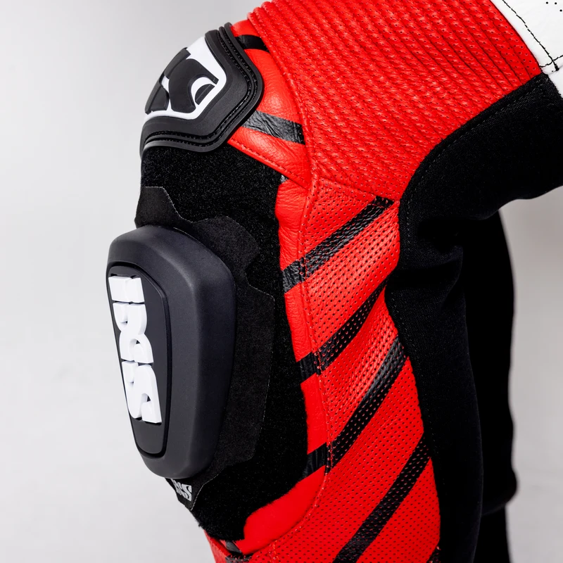 Ace 1.0 Lederkombi Einteiler - schwarz-weiss-rot