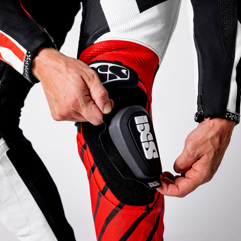 Ace 1.0 Lederkombi Einteiler - schwarz-weiss-rot