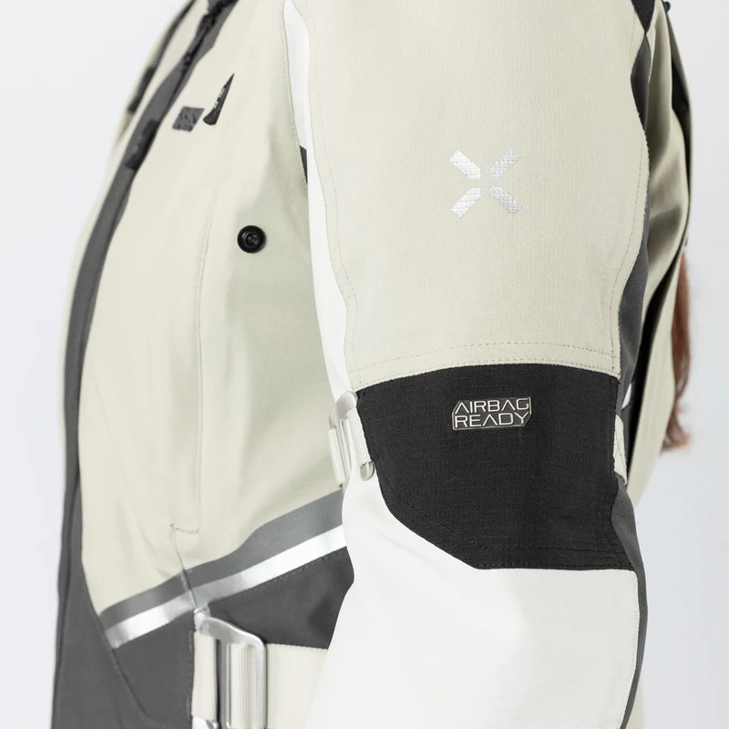 Damen Tourster-STX 1.0 Laminatjacke steingrau-dunkelgrau-schwarz