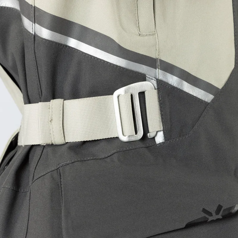Damen Tourster-STX 1.0 Laminatjacke steingrau-dunkelgrau-schwarz
