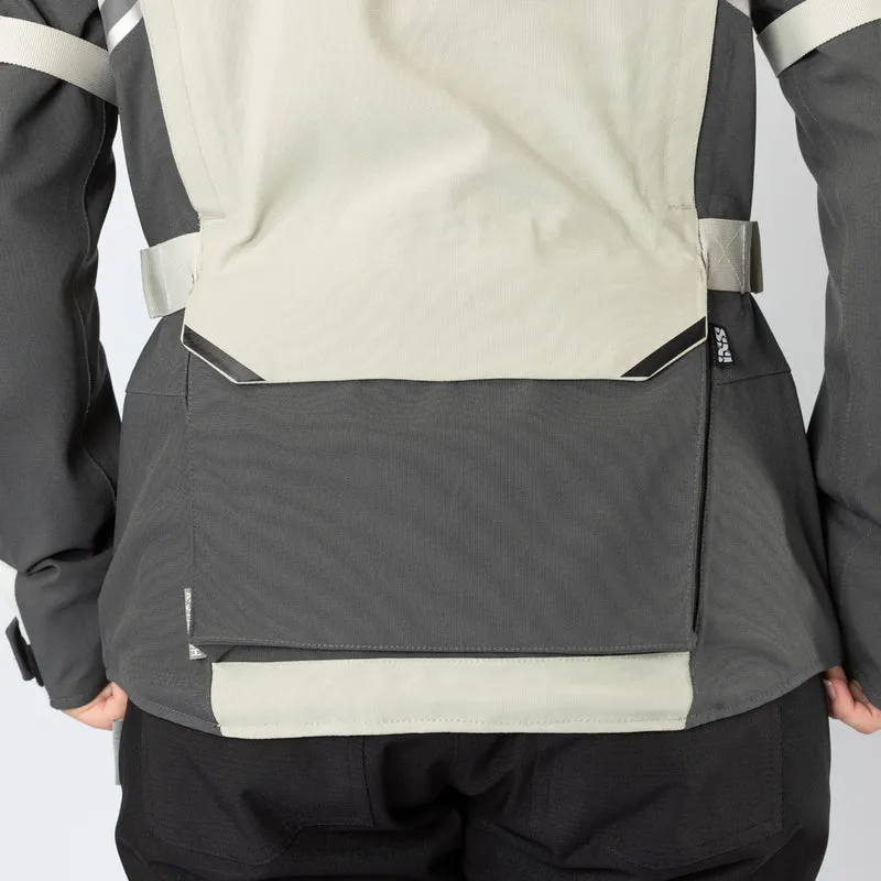 Damen Tourster-STX 1.0 Laminatjacke steingrau-dunkelgrau-schwarz