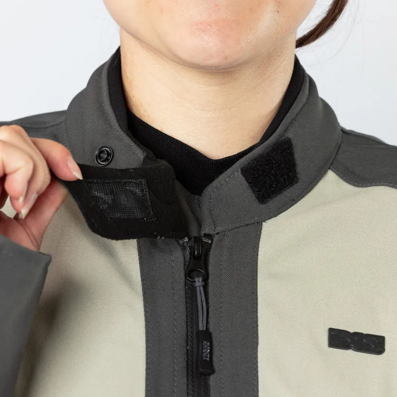 Damen Tourster-STX 1.0 Laminatjacke steingrau-dunkelgrau-schwarz