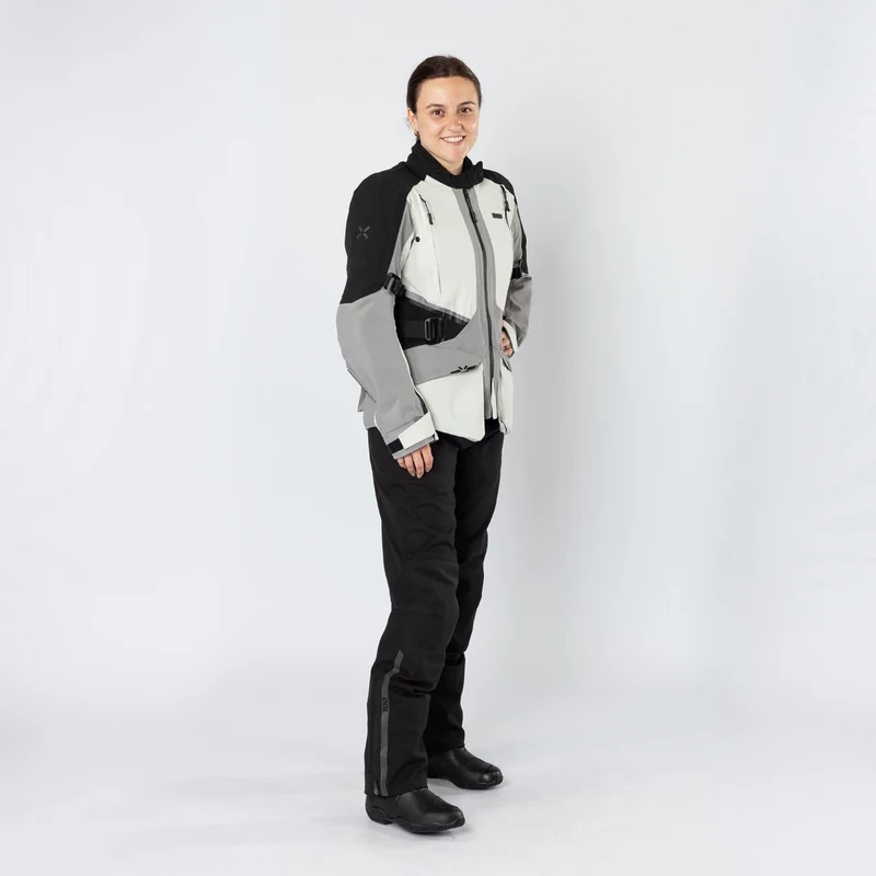 Damen Tourster-STX 1.0 Laminatjacke hellgrau-grau