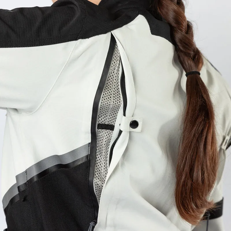 Damen Tourster-STX 1.0 Laminatjacke hellgrau-grau