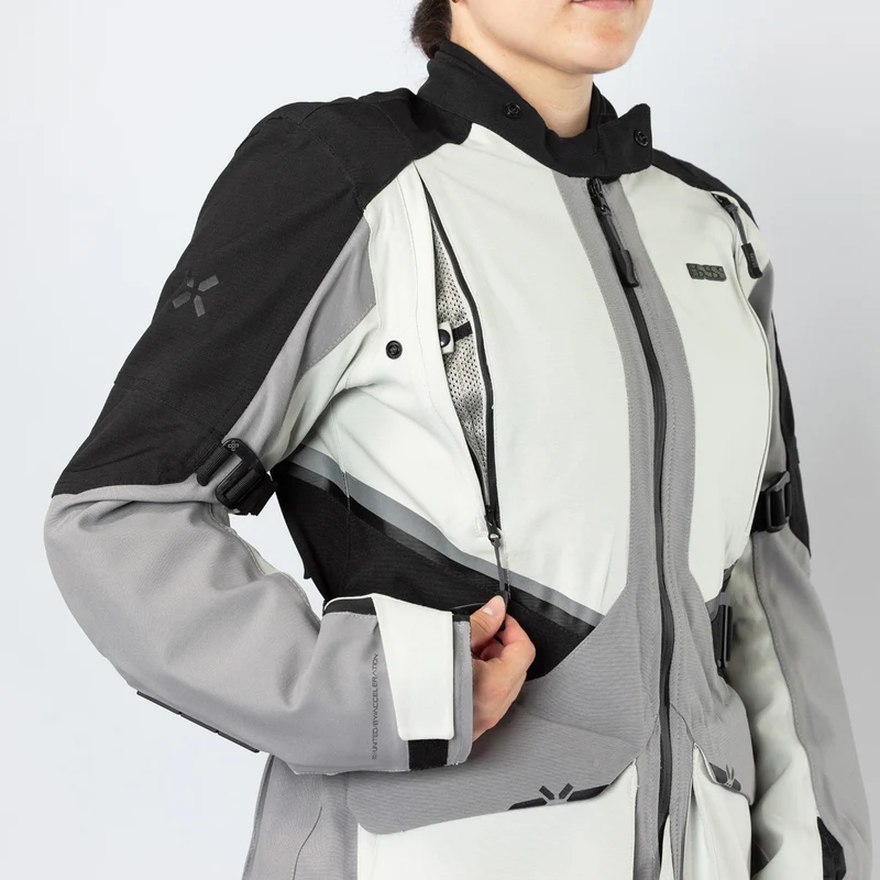 Damen Tourster-STX 1.0 Laminatjacke hellgrau-grau