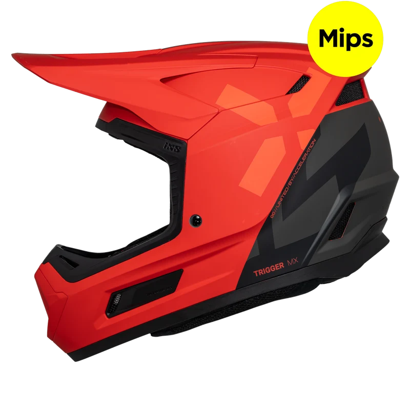 Trigger MX 1.0 Graphic MIPS Integralhelm - matt rot-schwarz