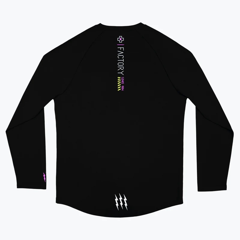 Long Sleeve Rider Jersey Factory - Black