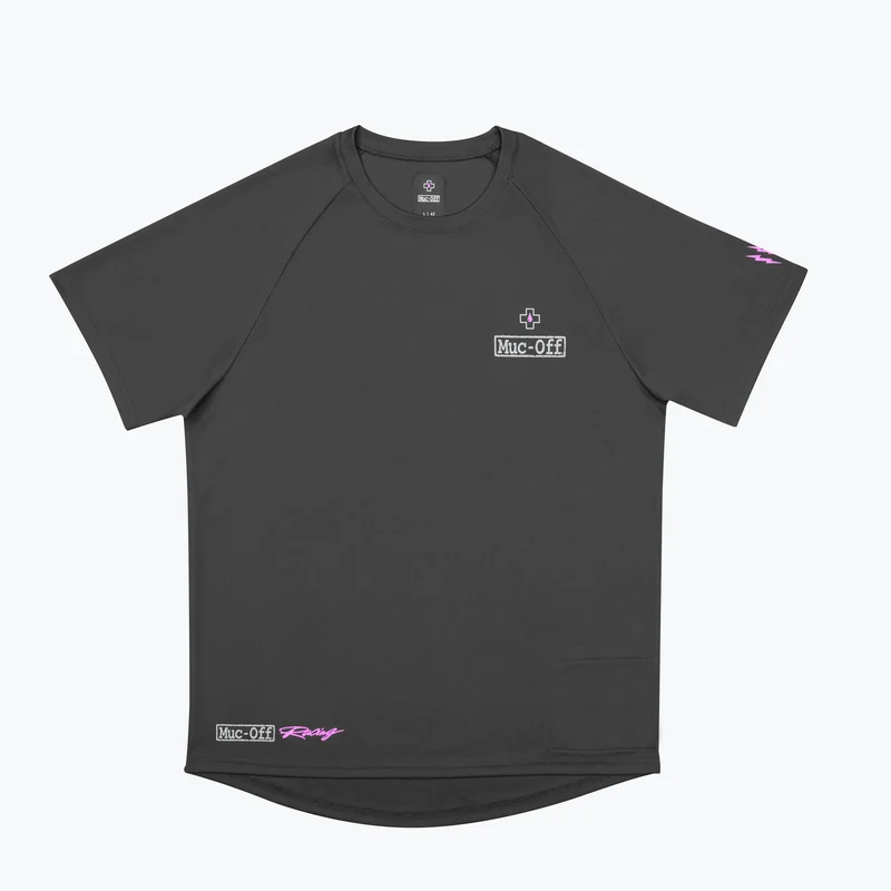 Short Sleeve Rider Jersey Racing - Grey