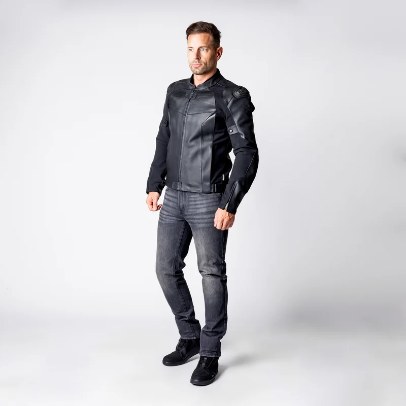 Ace 1.0 Lederjacke - schwarz