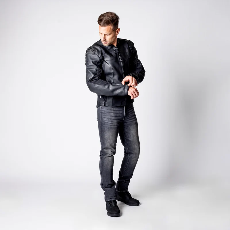 Ace 1.0 Lederjacke - schwarz