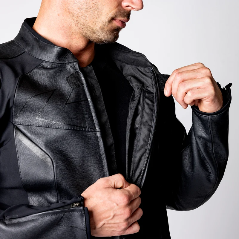Ace 1.0 Lederjacke - schwarz